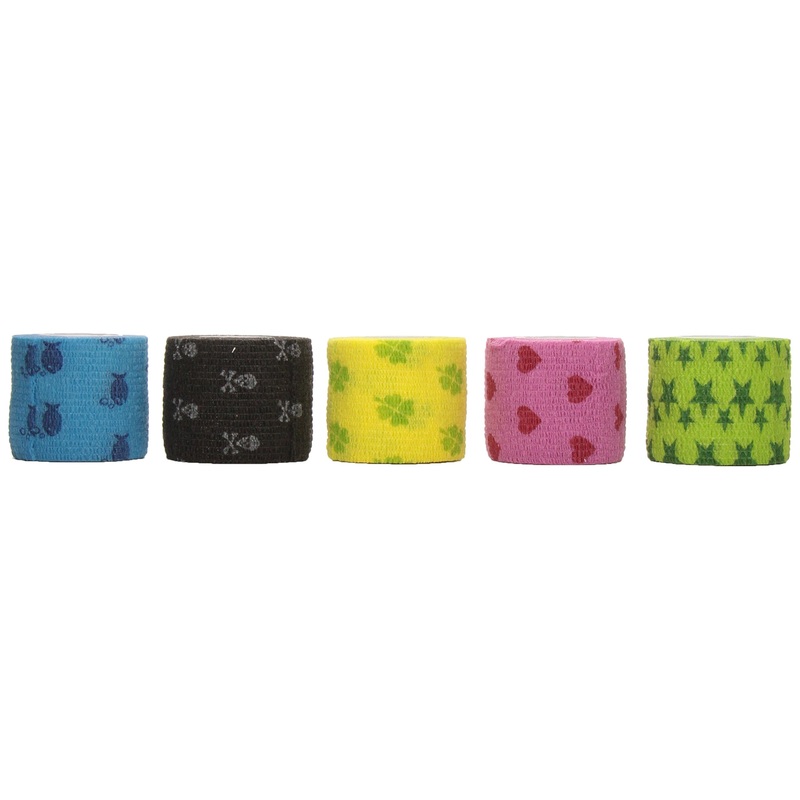 Kruuse Fun-Flex Assorted Colour Bandage Rolls, 5 cm, 10-Count 2 – Inch