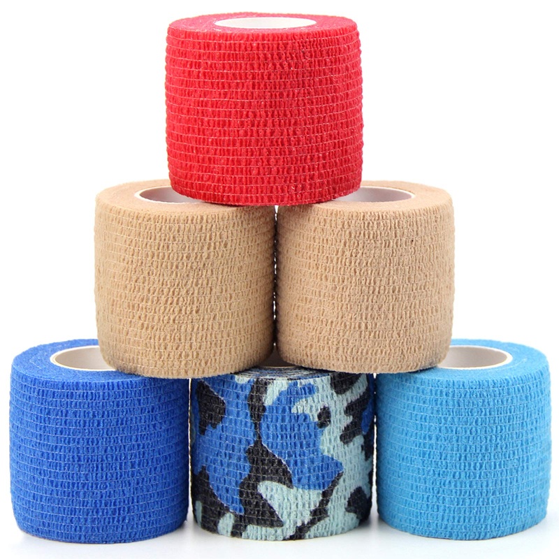 MUEUSS Vet Wrap Pet First Aid Tape Waterproof Self Adherent Cohesive Bandage for Dogs Cats Horses Breathable Non-Woven Elastic Self Adhesive Sport Tape for Knee Ankle 2inches 6rolls Mix Color