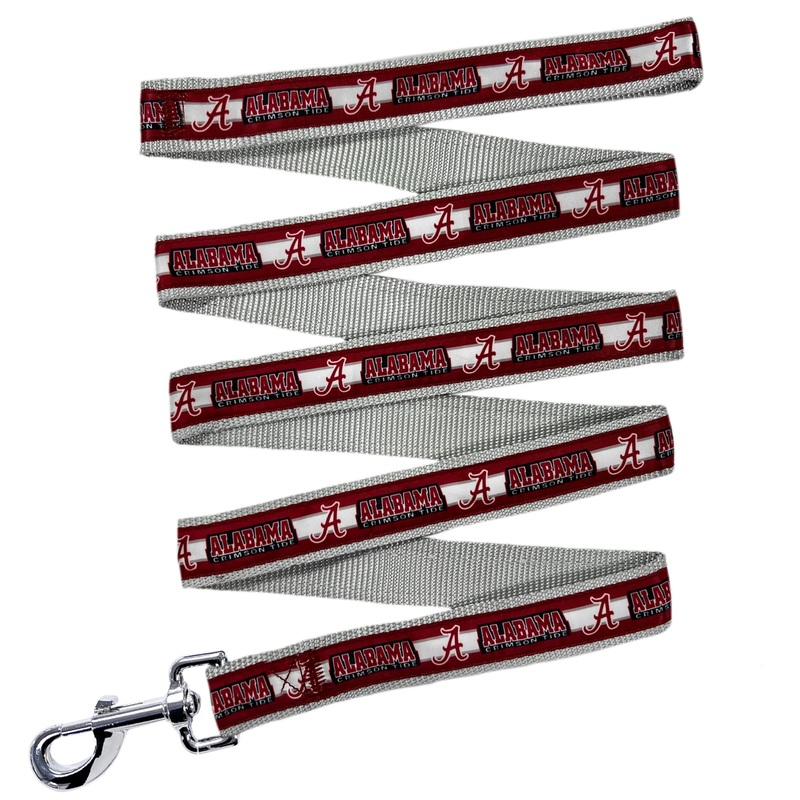 NCAA PET Leash Alabama Crimson Tide Dog Leash, Small Collegiate Team Leash for Dogs & Cats. A Sporty, Shiny & Colorful Cat Leash & Dog Leash Licensed by The COLLEGE