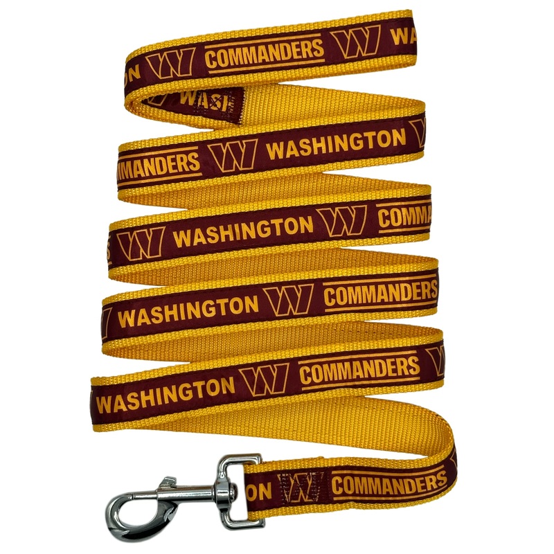 NFL PET Leash Washington Commanders Dog Leash, Large Football Team Leash for Dogs & Cats. A Shiny & Colorful Cat Leash & Dog Leash Licensed by The NFL Team Color