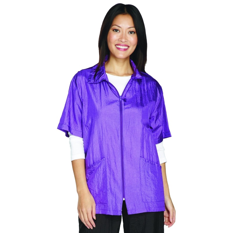 Top Performance Grooming Jackets – Versatile All-Around Shirt Style Jackets for Professional and Amateur Groomers – Black, Small S Purple