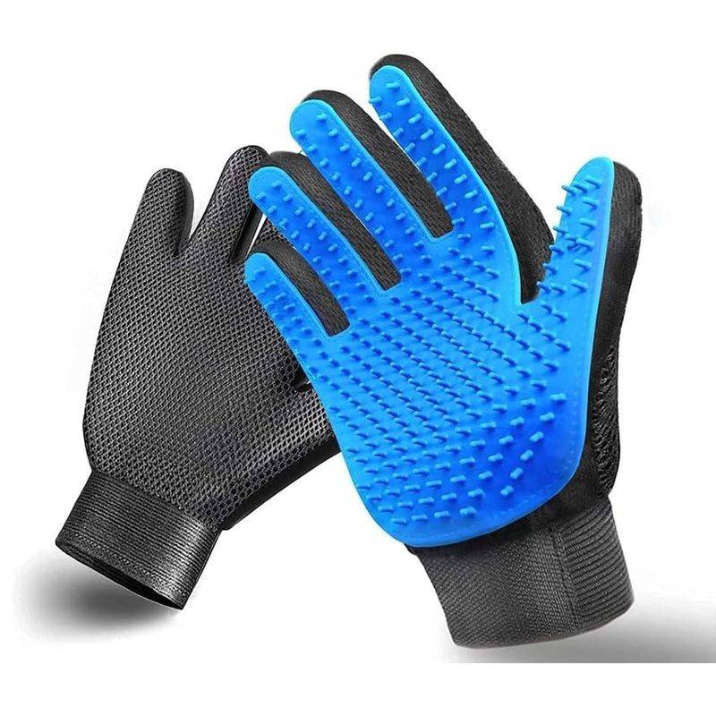 Dog Washing Gloves – Updraded Pet Grooming Gloves – Dog Bathing Gloves, Cat Brush Glove, Ideal for Shedding, Bathing & Cleaning, Zoom Groom