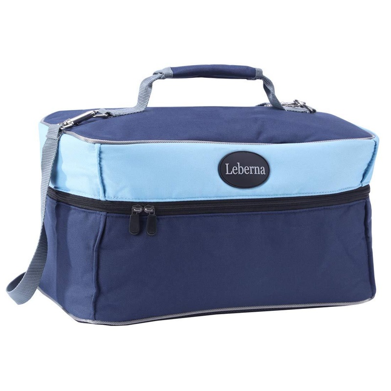 Leberna Grooming Bag Polyester Breatherable Pet Grooming Tote Grooming Supplies Organizer Bag for Dog Horse Cat Blue