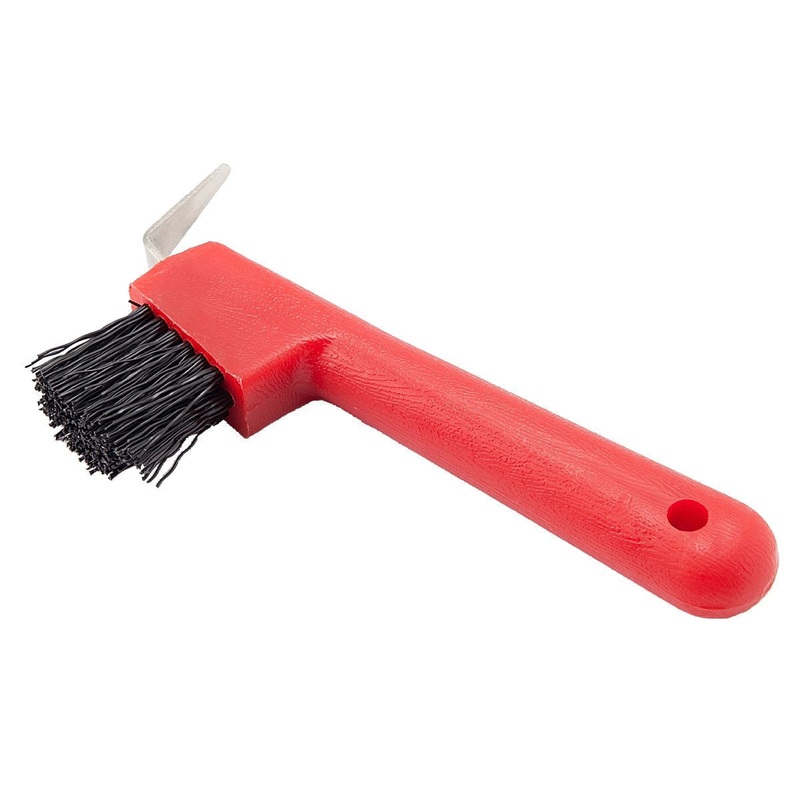 Shires Hoof Pick/Brush-Red One Size