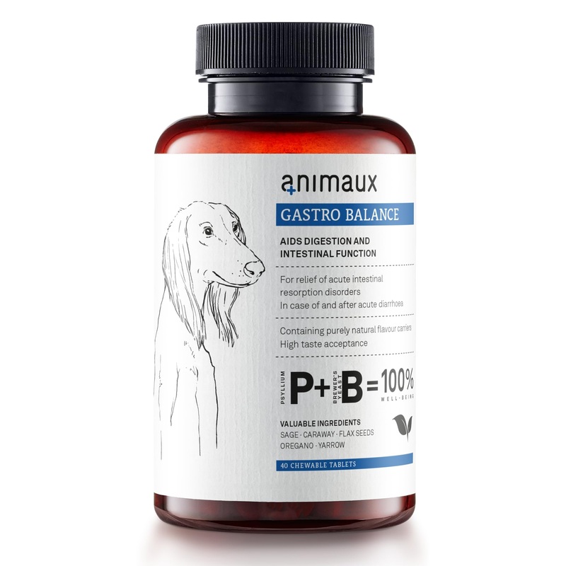 animaux  Gastro Balance for Dogs, Digestive Health Support and Probiotics, Brewers Yeast, Fennel, Helps to Relieve Diarrhea, Excess Winds, Irritable Bowel, 40 Chewable Tablets, 40 Days Supply