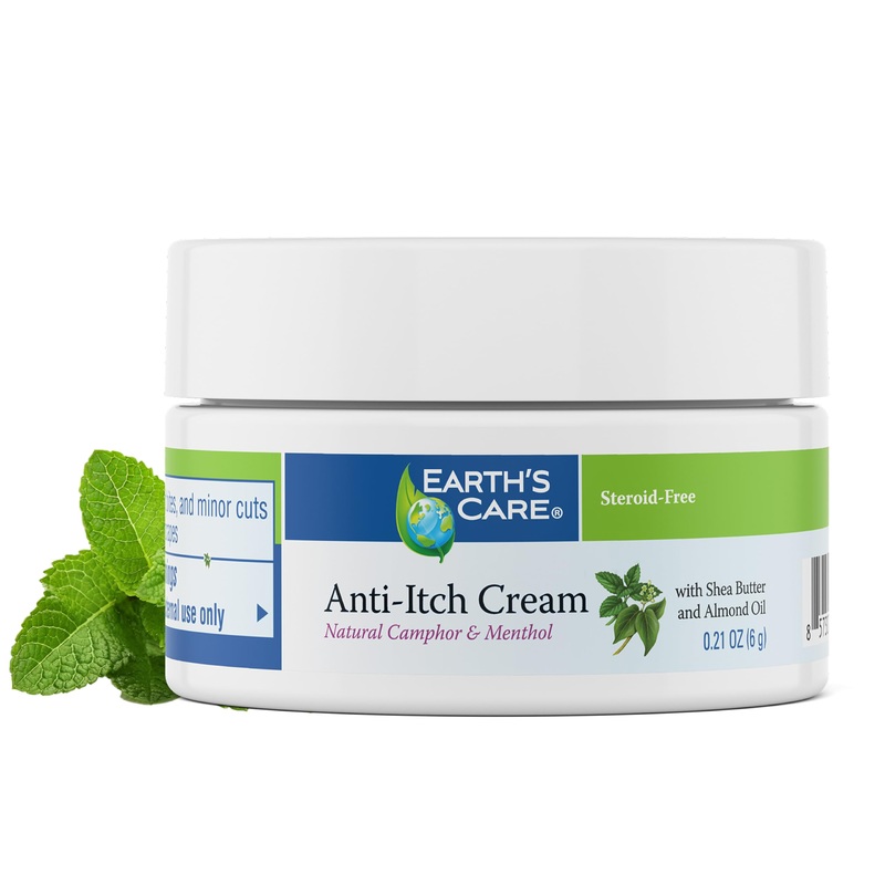 Earth’s Care Anti Itch Cream – Extra Strength – Soothes Sunburns, Rashes and Minor Skin Irritation, 0.21 OZ Trial Size 0.21 Ounce (Trial Size)