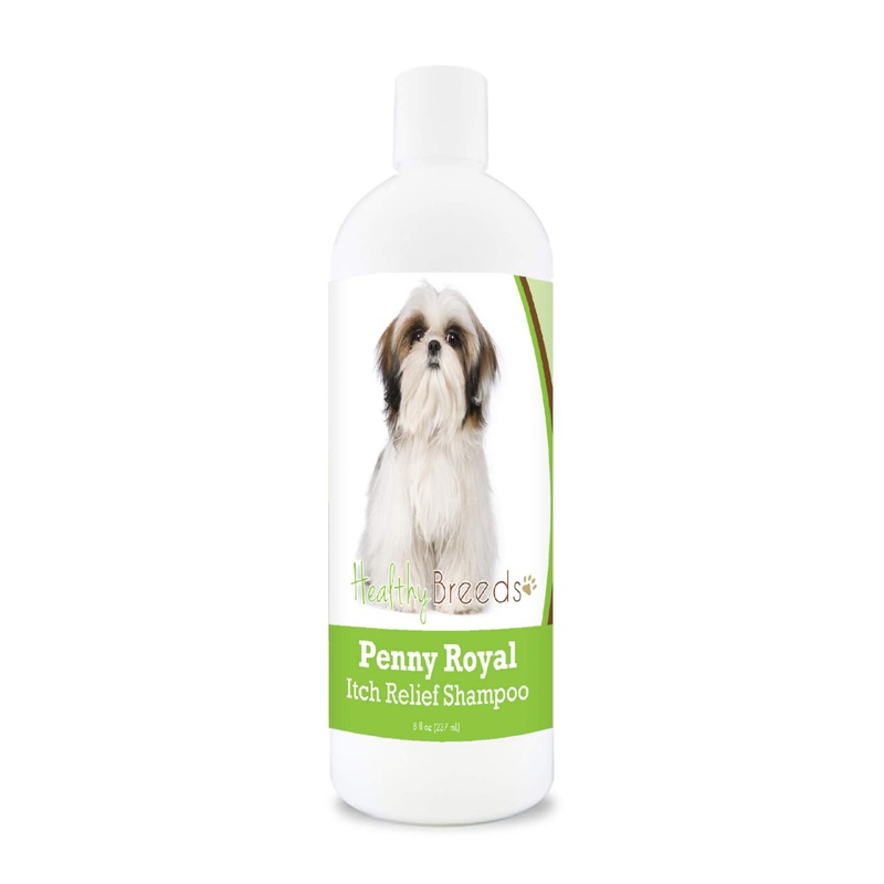 Healthy Breeds Shih Tzu Penny Royal Itch Relief Shampoo – Stop The Scratching & Relieve The Itch with Essential Oils of Eucalyptus & Cedarwood – Mint Scent – 8 oz 8 Fl Oz