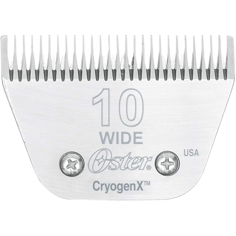 Oster CryogenX Detachable Pet Clipper Blade, Size 10 Wide (078919-446-005) 10 Wide, 2.4mm