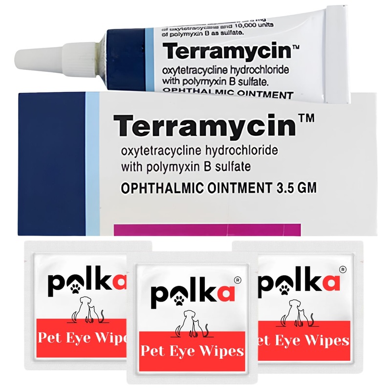 Pet Eye Cream Health for Cats, Dog, Cattle, Sheep, Horse and Bird 3.5 gr/1 Tube Shipped in Dog Eye Wipes