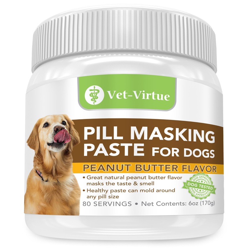 Pill Masking Paste for Dogs, Peanut Butter Flavor – Perfect Pet Medicine Treats to Hide Pills, Medication & Capsules, with Natural Ingredients & Packed with Flavor Dogs Love