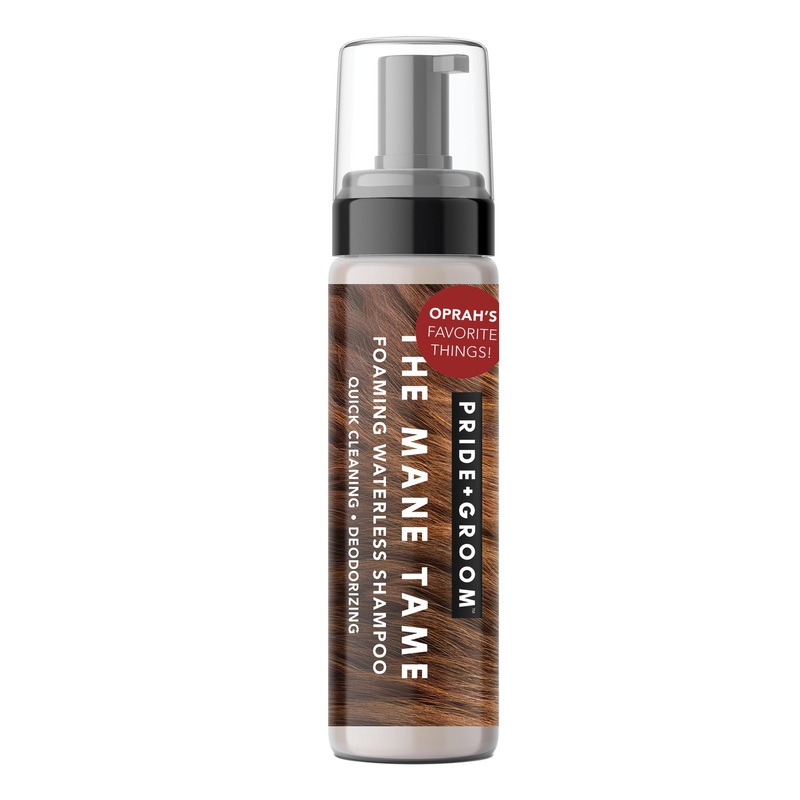 Pride and Groom The Mane Tame Waterless Dog Shampoo  Foaming Dry Shampoo for Dogs and Cats Made in USA for a Rinse Free Cleanse and to Eliminate Odor in Between Baths On-The-Go  7.1 fl oz