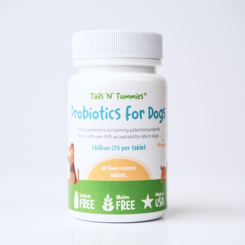 Probiotics for Dogs from Tails ‘N’ Tummies – Made with Minimal Ingredients to Alleviate Allergies, Diarrhea, Infections, & More