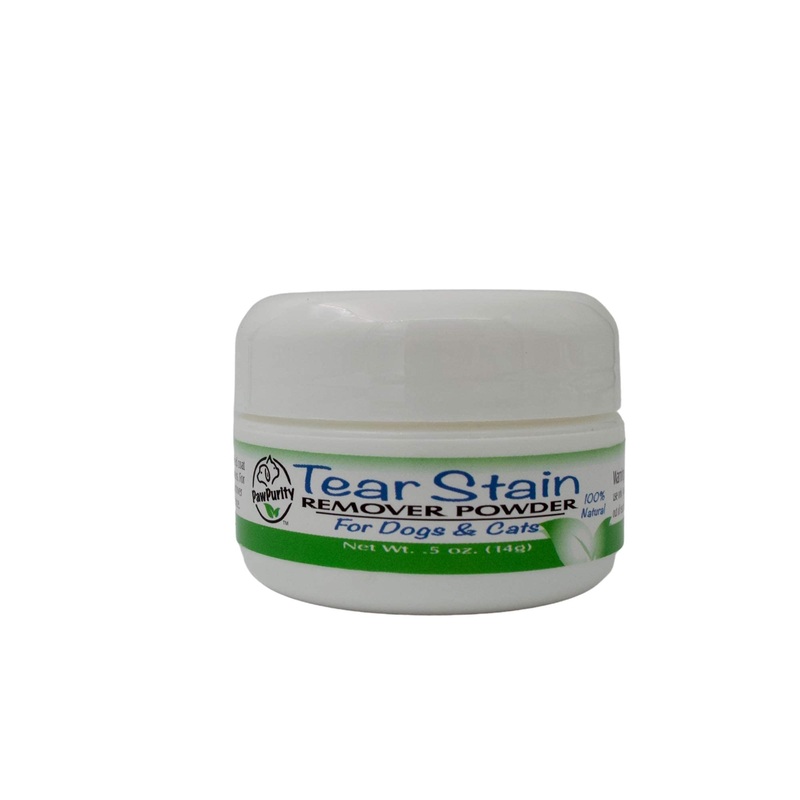Tear Stain Remover Powder for Dogs & Cats – 0.5 oz | Gently Treats The Cause of Staining | 100% Natural, Safe | Keeps Pet Eye Area Clean and Dry | The Trusted Choice for Pet Owners .5 oz