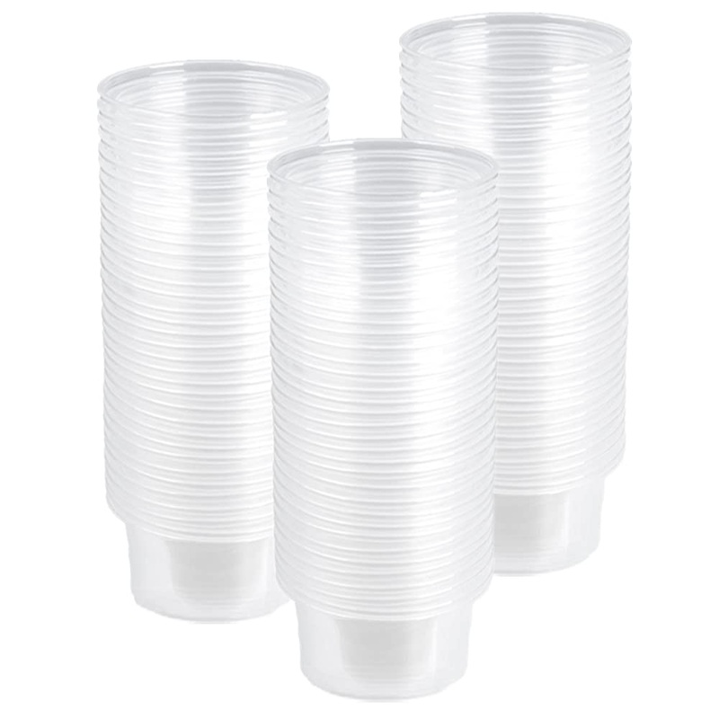 1oz Crested Gecko Food Cups, 100Pcs Reptile Plastic Feeding Dish