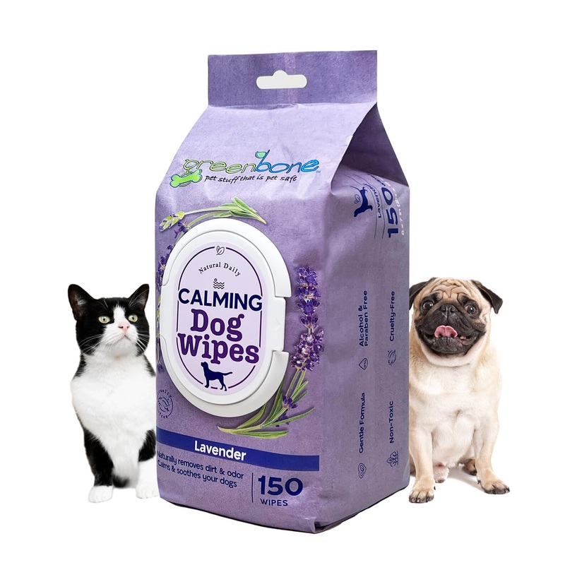 Calming Dog Wipes – Lavender Scented – 150 Wipes Calming