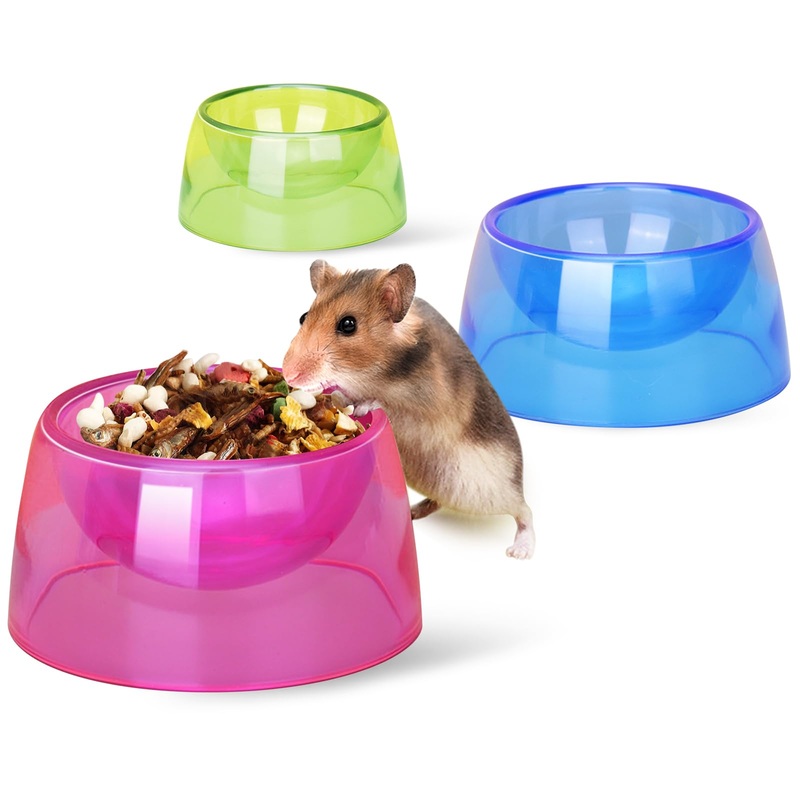 Hamster Food Bowl,Small Animals Food Water Bowl,Water Feeder Container, Hamster Bowls Dwarf Hamster Food Bowl,Hamster Feeding Bowl for Dwarf Hamsters,Mice,Small Animals 3pcs