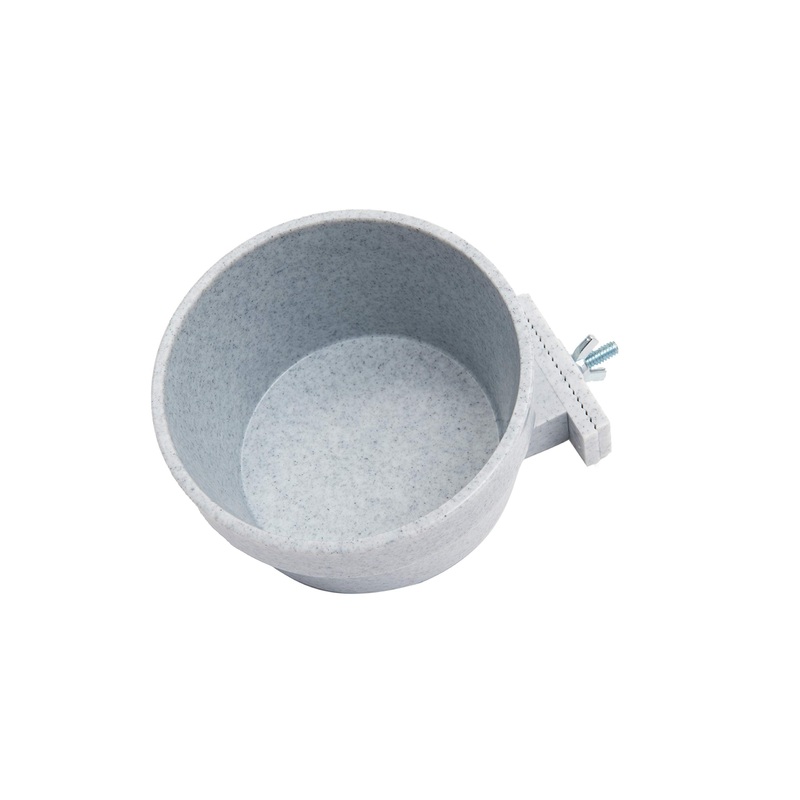 Lixit Quick Lock Removable Cage Bowls for Rabbits, Birds, Dogs, Cats, Gunea Pigs and Other Small Animals. (20oz, Granite) 20oz