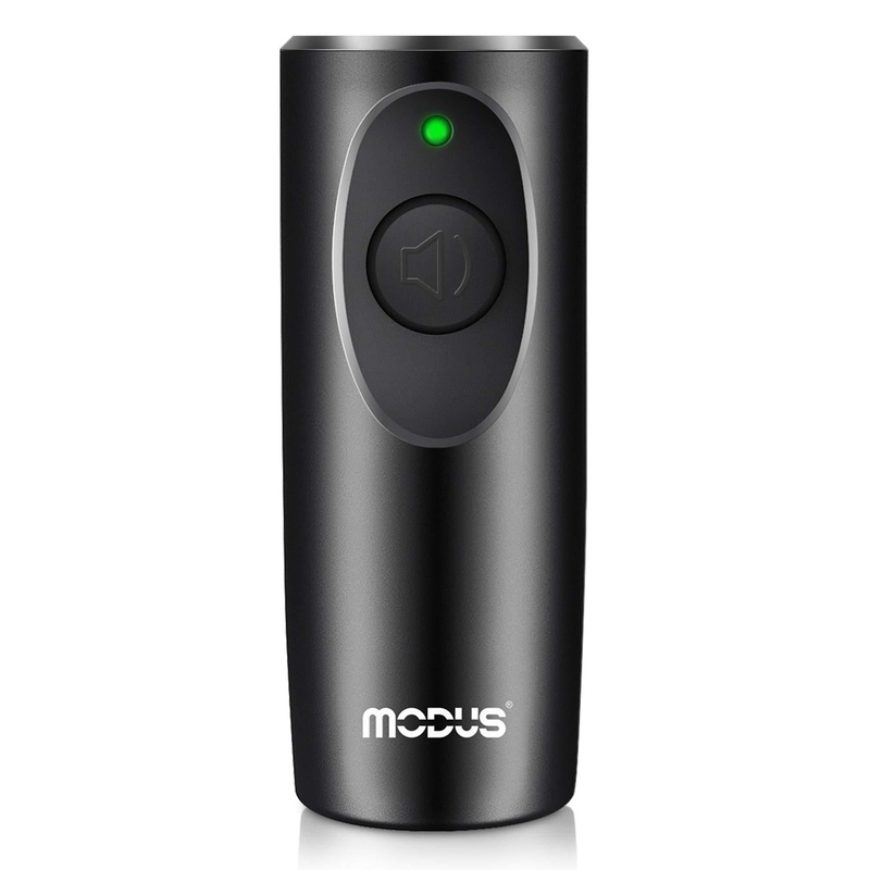 MODUS Ultrasonic Dog Barking Deterrent Device, Anti-Barking Device for Dogs, Bark Control Range of 16.4Ft, Dog Trainer, Wrist Strap, Battery Included, LED Indicate, Indoor and Outdoor Black