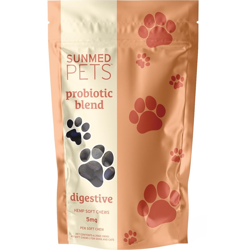 Probiotics for Dogs with Pumpkin & Probiotic Blend – Formulated for Dog Digestive Health, Overall Wellness – Hemp Extract Chews, 40 Count