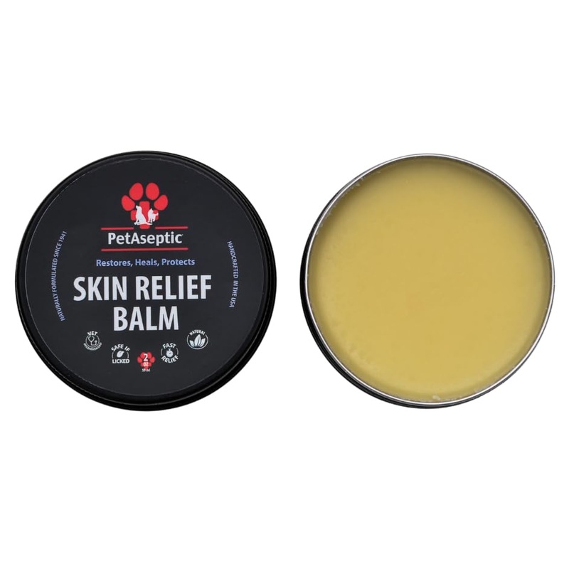 Skin Relief Balm Topical Skin Treatment for Dogs | Helps with Cuts, Burns, Rashes, Wounds, Dry Itchy Skin, Hot Spots, & Irritated Skin | Helps Restore, Heal, & Protect Skin | 2oz Tin