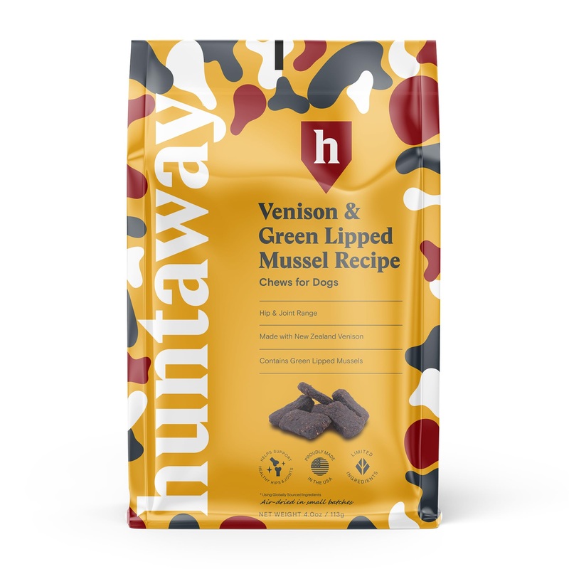 Venison with Green Lipped Mussels Chews for Dogs – 1 Pack of 4oz Natural Venison Dog Chews for Hip and Joint Support