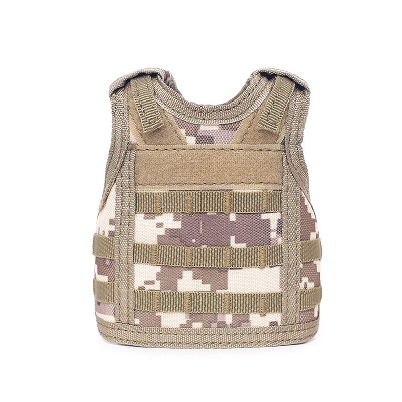 Ferret Clothes Small Animals Harness Military Style Adjustable Shoulder Straps Soft Mesh Comfort Durable Nylon Padded Vest Ferret Guinea Pig Hamster Bunny Kitten Puppy Small Pet Clothes Accessory Desert