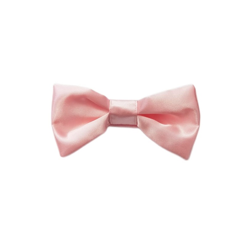 MICHI PAPILLON RASO Pink Satin Bow Tie Pink XXS/XS Papillon per cane