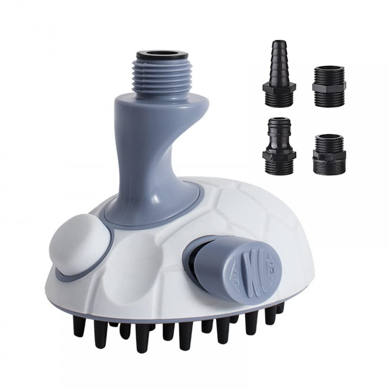 MiOYOOW Pet Shower Attachment, Rubber Spray Head + 4 Hose Adapter for Cats Dog Grooming Bathing Massaging