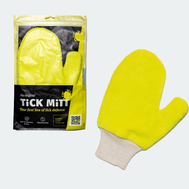 Yellow Tick Defense Glove – Protective Tool for Humans and Pets – Safely Handle Ticks with Ease – Durable, Comfortable, and Easy to Use Tick Management Glove Yellow
