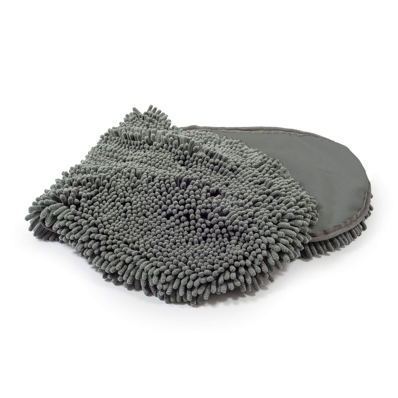 Ancol Simply Dry Dog Mitt, Grey