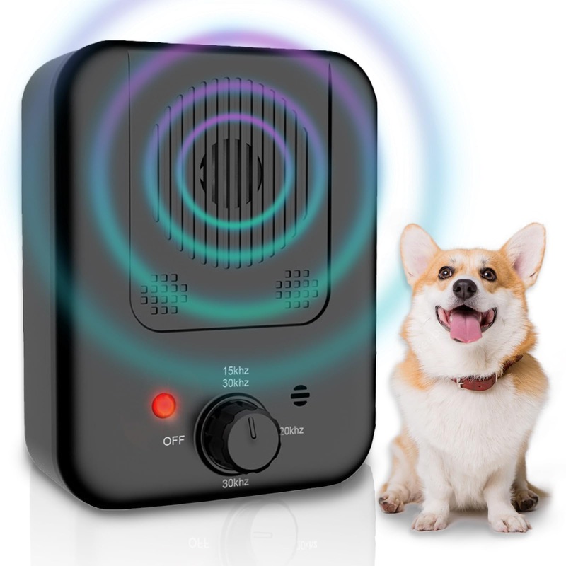 Bark Box Anti Barking Device and Neighbors Dog Silencer 33 Ft – 3 Modes Bark Box Anti Bark Device, Stop Barking Dog Devices, Ultrasonic Dog Bark Control, Bark Deterrent Outdoor Black
