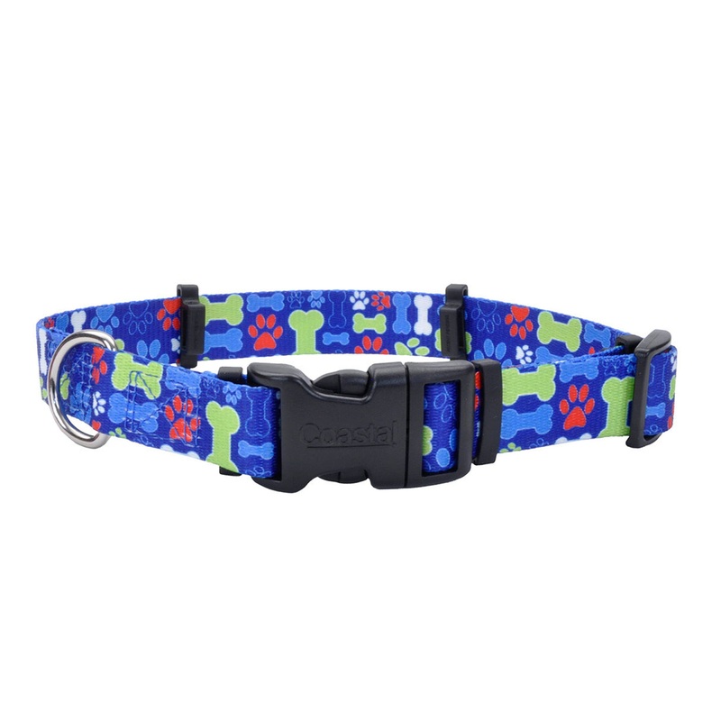 Coastal – Secureaway Flea Collar Protectors 1″ x 20″ Medium Multi Bones