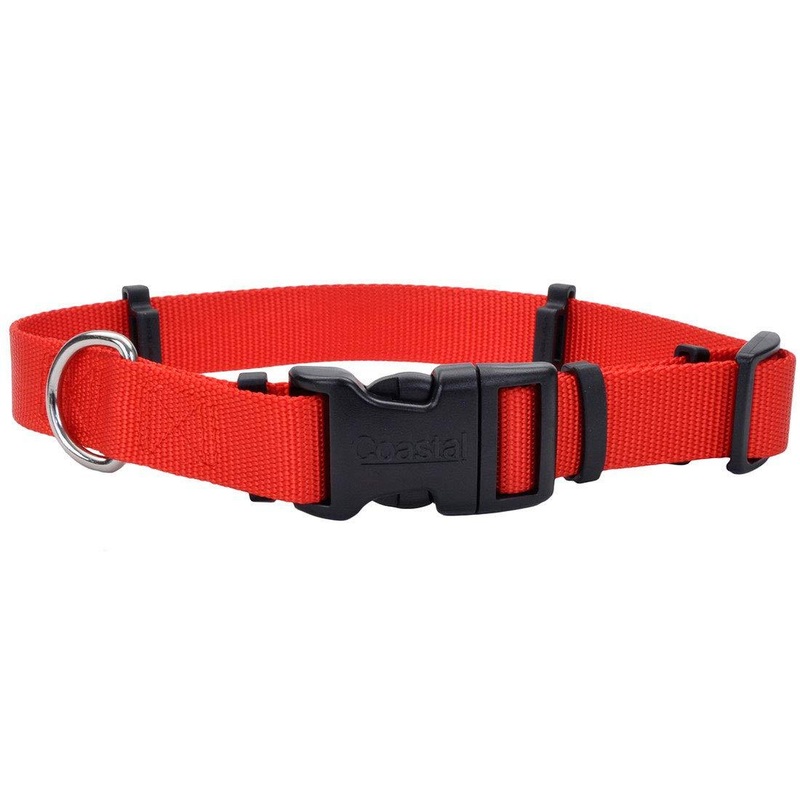 Coastal – Secureaway Flea Collar Protectors, Red, 1″ x 18″-26″