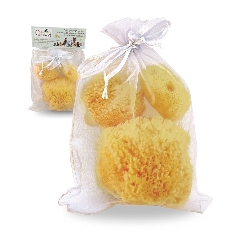 Constantia Pets Sea Sponges for Dogs – Luxury Canine Bath Care, for Pet Grooming, Soft & Gentle Pampering
