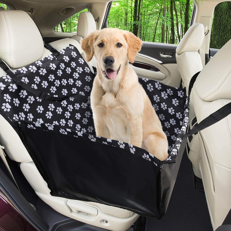 Wimypet Car Booster for Dogs,Waterproof Dog Seat Covers Pet Car Blanket with Dog Seat Belt, Travel Seat protector Dog Basket for Back Seat Front Seat Dog Seat Cover 68 x 57 x 33 cm
