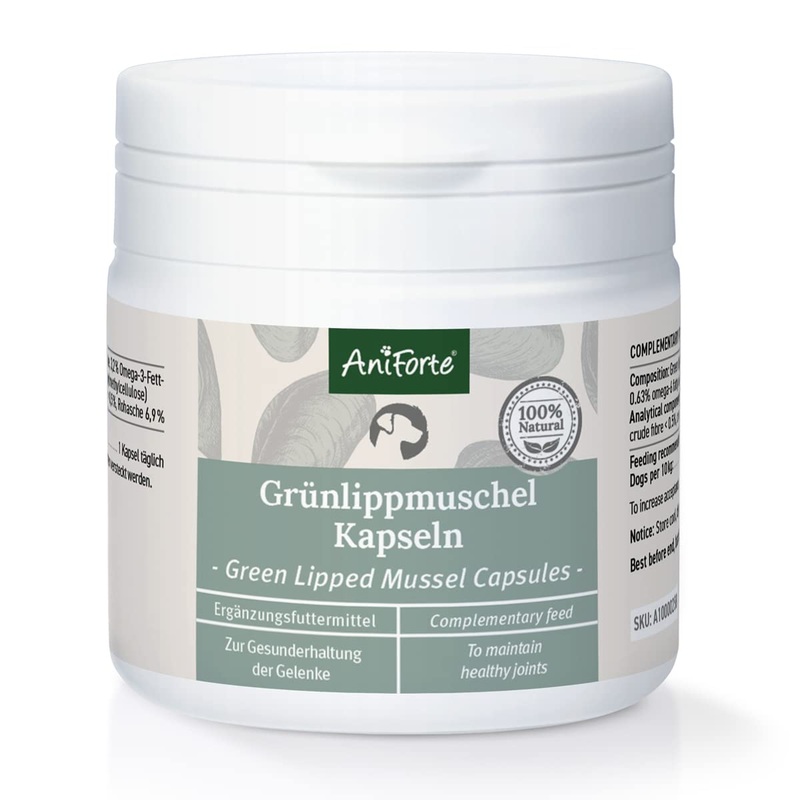 AniForte green-lipped mussel dog 100 pieces – green-lipped mussel capsules for dogs, joint tablets with green-lipped mussel powder in full-fat quality 10.2%, green-lipped mussel extract for joints 100 pieces.