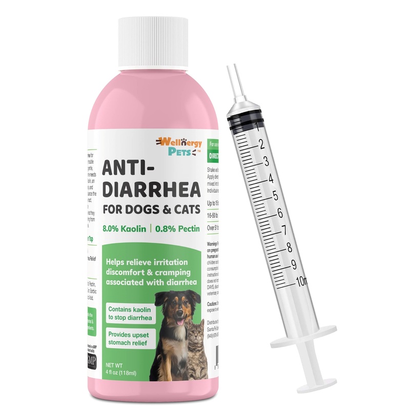 Anti-Diarrhea for Dogs & Cats (4 oz Liquid)(Syringe Included)