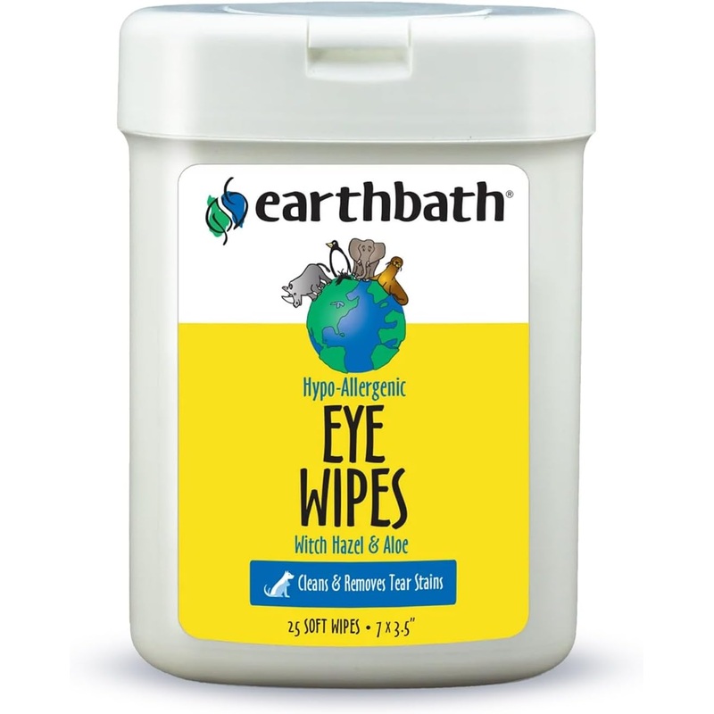 EARTHBATH Wipes for Dogs, Cats, Puppies and Kittens Pack of 1 Eye Wipes