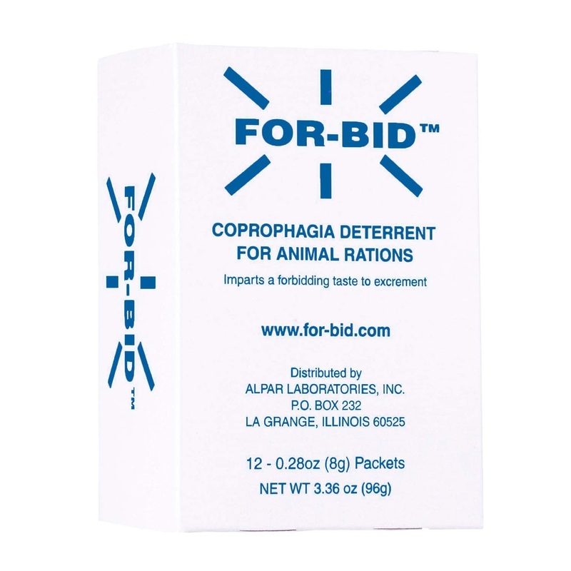 For-Bid for Dogs and Cats | Stool Eating & Coprophagia Deterrent | Dog & Cat Food Powder Additive to Prevent Dogs from Eating Poop | Safe for Your Pets | Vet Recommended Formula for Anti-Coprophagia 1 Box