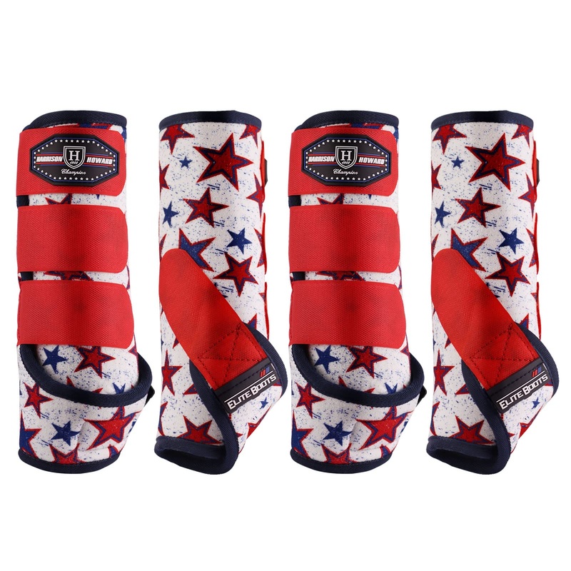 Harrison Howard Horse Sport Medicine Front Shock-Absorbing Boots All-Round Lower Limb Protection & Support Sport Boots Athletic Boots Perfect for Endurance Training and Performance Dream Star M Medium