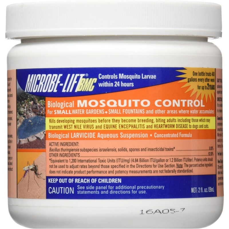 MICROBE-LIFT BMC Biological Mosquito Control, Liquid Treatment for Decorative Water Gardens, Fountains and Ponds, 2 Fluid Ounces
