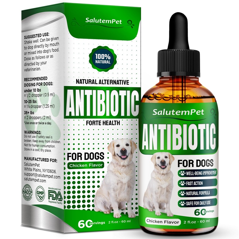 Natural Antibiotics for Dogs | Dog Antibiotics | Supports Dog Allergy Relief | Dog Itch Relief | Dog Allergy Support | Dog Multivitamin | Pet Antibiotics | Dog Antibiotics | 2 Oz Chicken