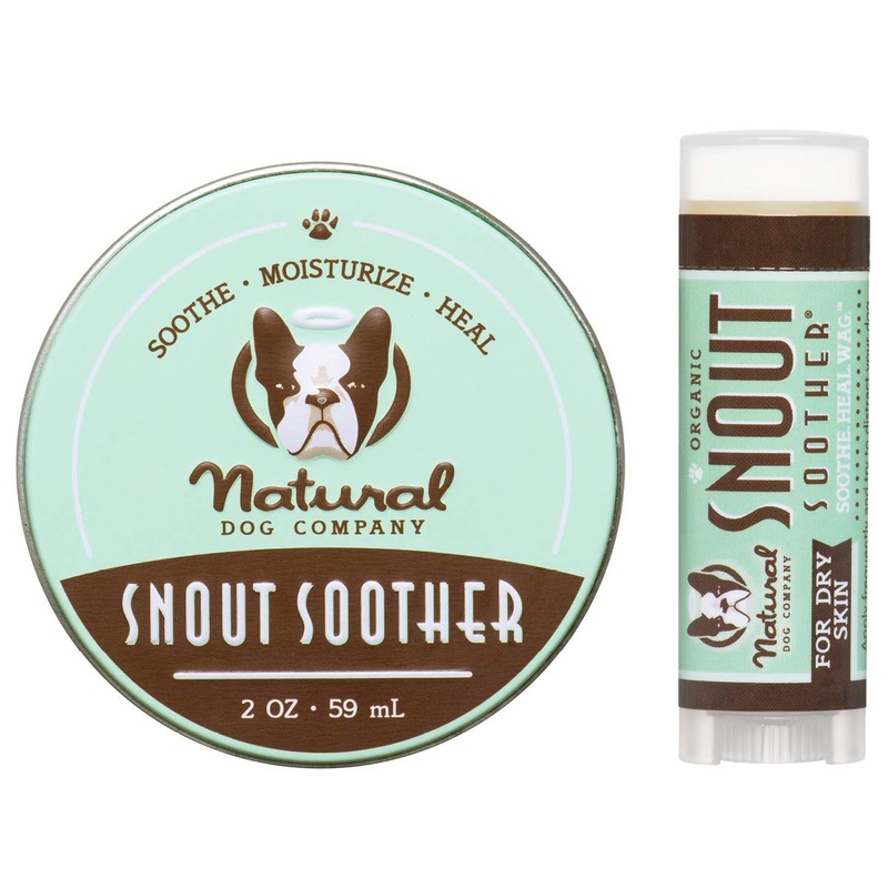 Natural Dog Company Snout Soother Bundle, Includes 2oz Tin + 0.15oz Stick, Dog Nose Balm for Chapped, Crusty and Dry Dog Noses, Organic, All Natural Ingredients, Packaging May Vary 2 oz. Tin & Travel Stick