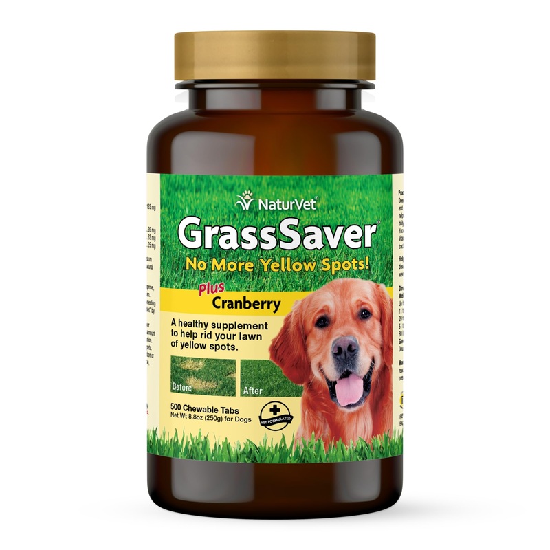 NaturVet  GrassSaver Supplement for Dogs  Healthy Supplement to Help Rid Your Lawn of Yellow Spots  Synergistic Combination of B-Complex Vitamins & Amino Acids  500 Tablets