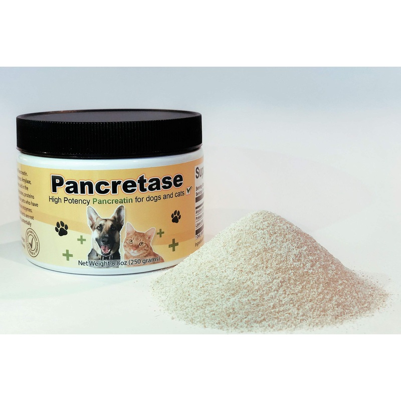 | Pancretase Digestive Enzymes | 10x Pancreatin | Pancreatin for Dogs and Cats | Pancreatic Enzyme | Great for Pets with EPI