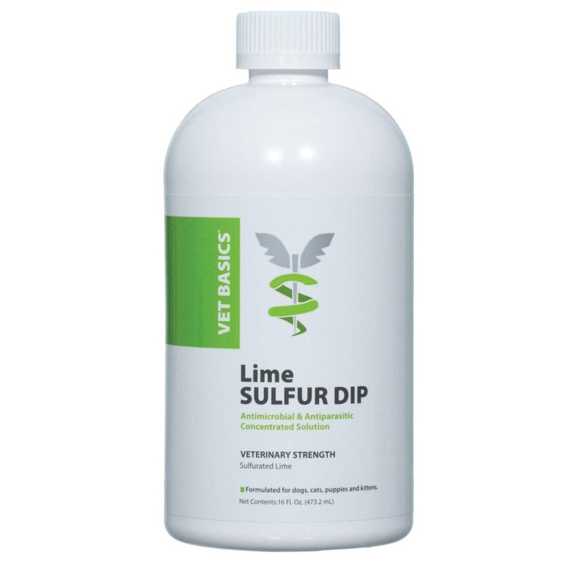 Revival Animal Health Vet Basics Lime Sulfur Dip- Concentrated Solution- for Dogs, Cats & Horses- 16oz
