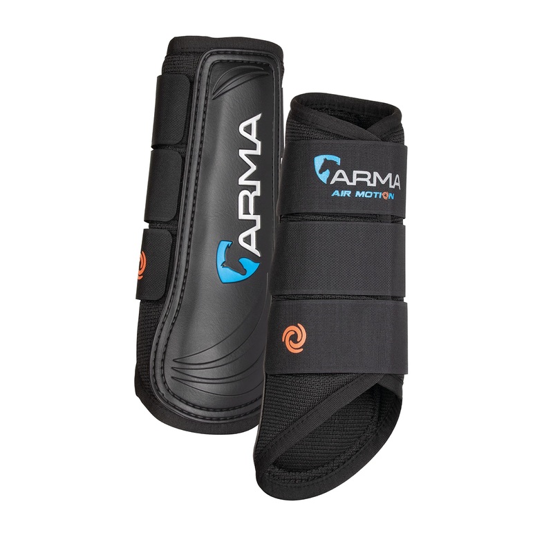 Shires ARMA Air Motion Brushing Boots Cob Black