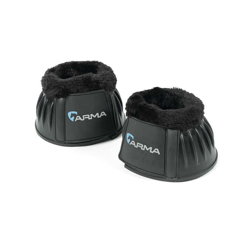 Shires ARMA Fleece Trim Bell Boot Full Black