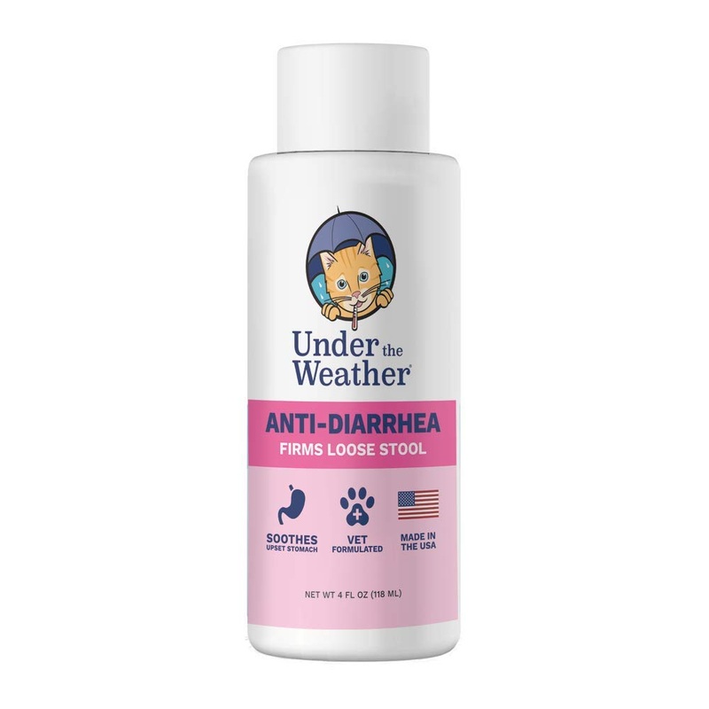 Under the Weather Anti-Diarrhea Liquid for Dogs and Cats – Soothe Your Pet’s Upset Stomach andProvide Relief from Diarrhea – (4 oz Bottle) For Cats