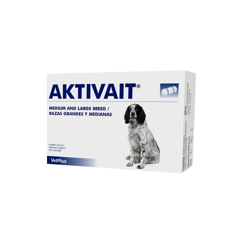 Aktivait Capsules for Medium/Large Dogs (Pack of 60)